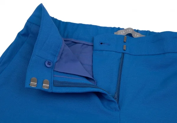 セオリーリュクスTheory luxe ウエストゴムポリテーパードパンツ 青42 K-117554_003