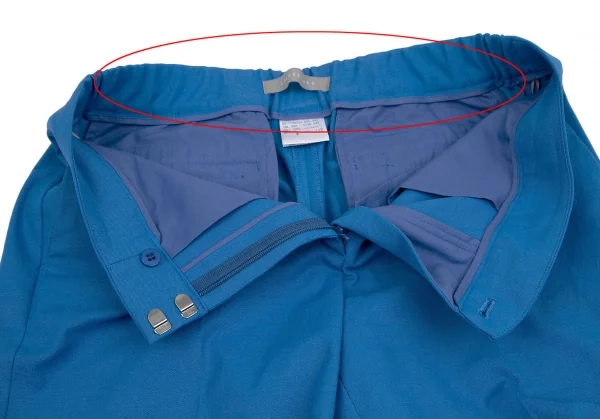 セオリーリュクスTheory luxe ウエストゴムポリテーパードパンツ 青42 K-117554_004