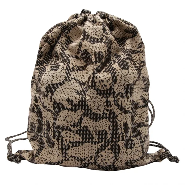 イッセイミヤケ ハートタマシャISSEY MIYAKE HaaT TaMaSHa アニマルプリントナップサック 黒ベージュ K-117561_002