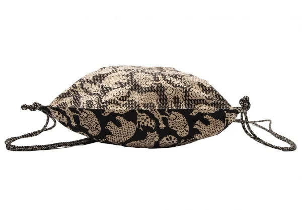 イッセイミヤケ ハートタマシャISSEY MIYAKE HaaT TaMaSHa アニマルプリントナップサック 黒ベージュ K-117561_005