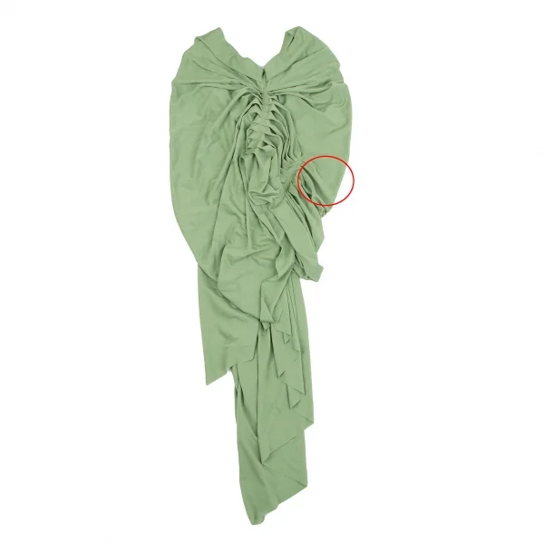 ジャンポールゴルチエ ファムJean Paul GAULTIER FEMME ギャザーコルセットキャミワンピース 緑40 K-117567_015