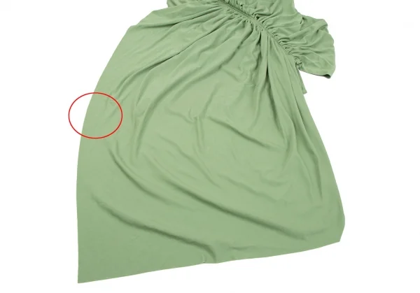 ジャンポールゴルチエ ファムJean Paul GAULTIER FEMME ギャザーコルセットキャミワンピース 緑40 K-117567_018