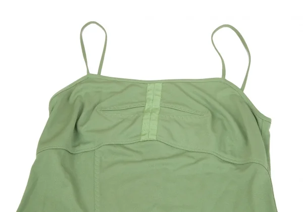 ジャンポールゴルチエ ファムJean Paul GAULTIER FEMME ギャザーコルセットキャミワンピース 緑40 K-117567_003