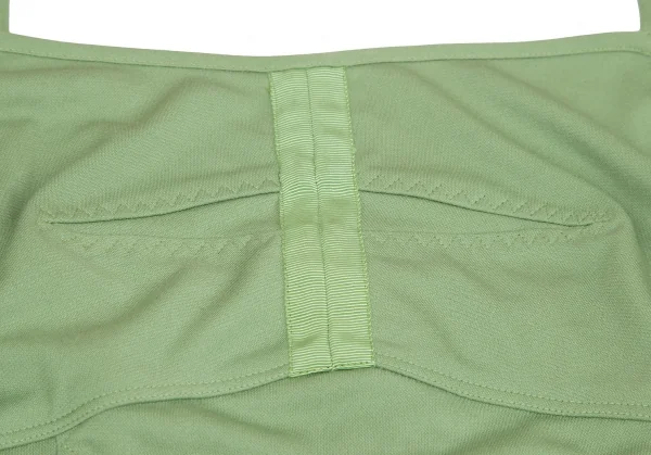 ジャンポールゴルチエ ファムJean Paul GAULTIER FEMME ギャザーコルセットキャミワンピース 緑40 K-117567_005