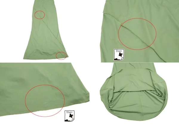 ジャンポールゴルチエ ファムJean Paul GAULTIER FEMME ギャザーコルセットキャミワンピース 緑40 K-117567_006