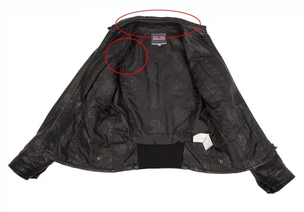 Jean's Paul GAULTIER Leather Zip Up Jacket K-117571_011