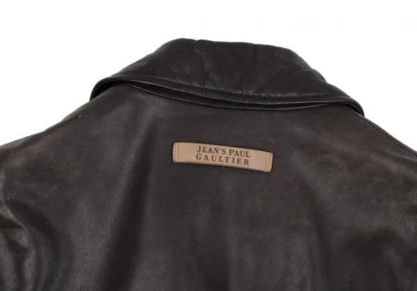 Jean's Paul GAULTIER Leather Zip Up Jacket K-117571_015
