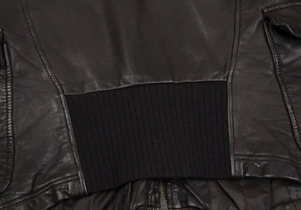 Jean's Paul GAULTIER Leather Zip Up Jacket K-117571_016