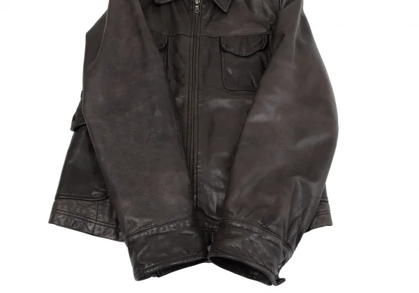 Jean's Paul GAULTIER Leather Zip Up Jacket K-117571_004