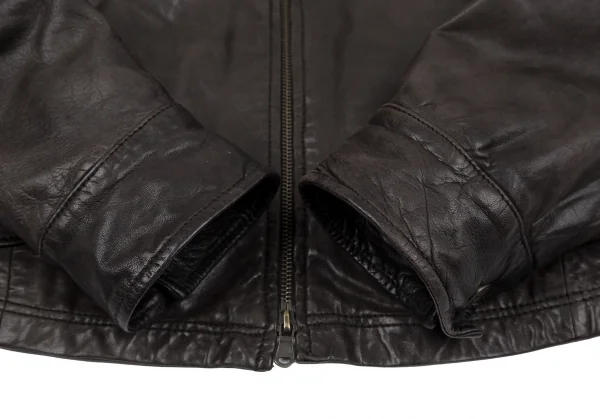 Jean's Paul GAULTIER Leather Zip Up Jacket K-117571_005