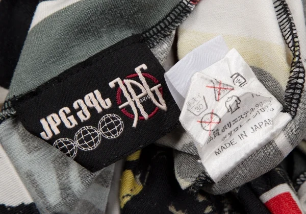 Jean-Paul GAULTIER PARIS Graphic Print Stretch High Neck T Shirt K-117577_015