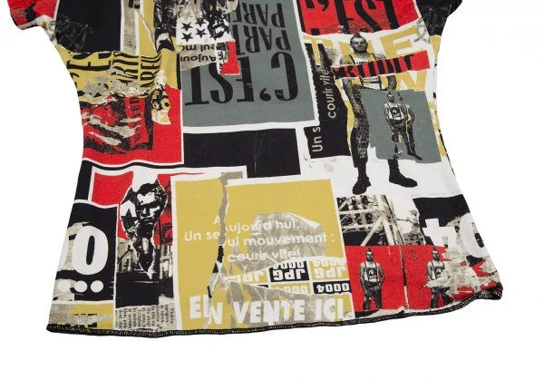 Jean-Paul GAULTIER PARIS Graphic Print Stretch High Neck T Shirt K-117577_007