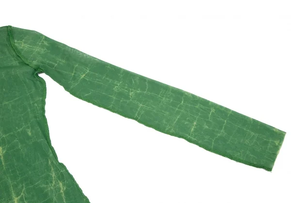 Jean-Paul GAULTIER FEMME Printed Neck Frill Mesh T Shirt K-117586_006