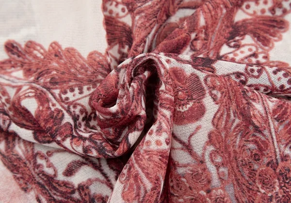 ジャンポールゴルチエ ファムJean Paul GAULTIER FEMME チャームエンブロイダリープリントパワーネットカットソー 赤白40 K-117589_017