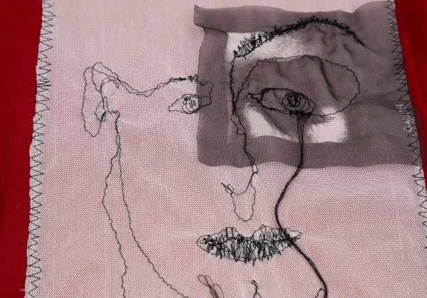 Jean-Paul GAULTIER FEMME Stitch Drawing Mesh T Shirt K-117590_007