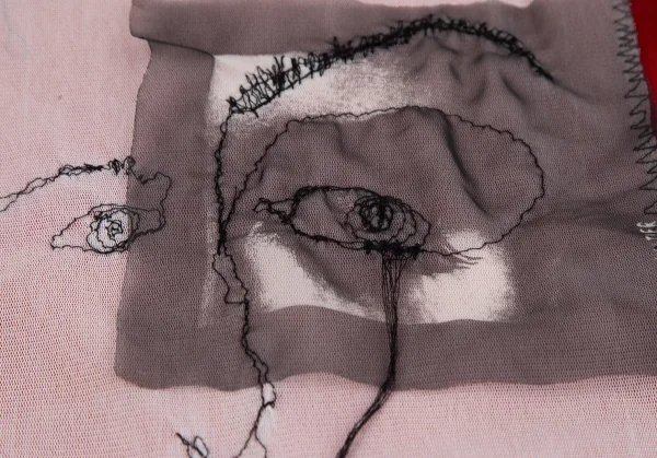 Jean-Paul GAULTIER FEMME Stitch Drawing Mesh T Shirt K-117590_008