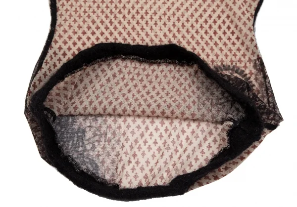 ジャンポールゴルチエ ファムJean Paul GAULTIER FEMME 小紋柄プリントパワーネットハイネックカットソー ベージュ40 K-117591_010