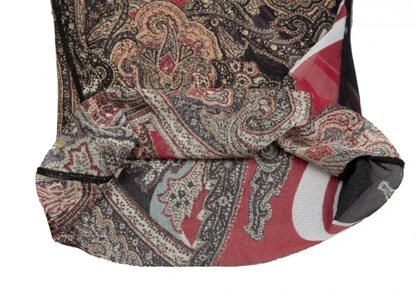 ジャンポールゴルチエ ファムJean Paul GAULTIER FEMME ペイズリープリントパワーネットハイネックカットソー マルチ40 K-117592_010