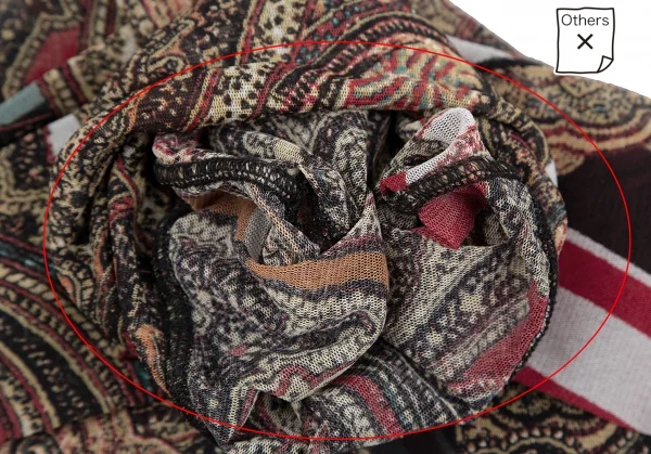 ジャンポールゴルチエ ファムJean Paul GAULTIER FEMME ペイズリープリントパワーネットハイネックカットソー マルチ40 K-117592_005