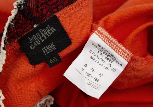 Jean-Paul GAULTIER FEMME Embroidery Taping Cardigan K-117598_019