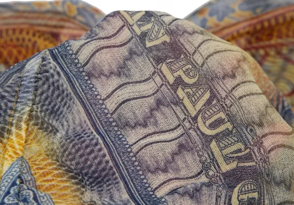 ジャンポールゴルチエ ソレイユJean Paul GAULTIER SOLEIL サイケデリックプリントパワーネットギャザーカーディガン マルチS K-117618_013