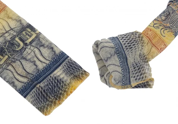 ジャンポールゴルチエ ソレイユJean Paul GAULTIER SOLEIL サイケデリックプリントパワーネットギャザーカーディガン マルチS K-117618_006