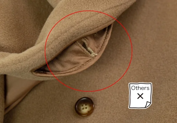 マックスマーラMax Mara ウールカシミヤスタンドカラーコート キャメル36 K-117626_011