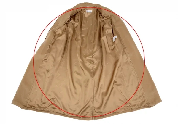 マックスマーラMax Mara ウールカシミヤスタンドカラーコート キャメル36 K-117626_012