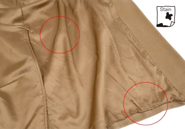 マックスマーラMax Mara ウールカシミヤスタンドカラーコート キャメル36 K-117626_014