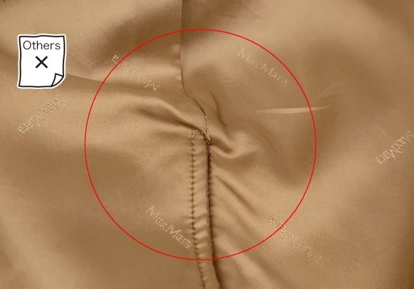 マックスマーラMax Mara ウールカシミヤスタンドカラーコート キャメル36 K-117626_015