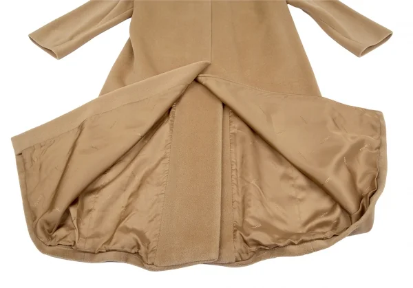 マックスマーラMax Mara ウールカシミヤスタンドカラーコート キャメル36 K-117626_017