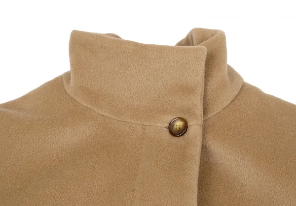 マックスマーラMax Mara ウールカシミヤスタンドカラーコート キャメル36 K-117626_004