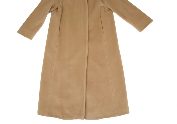 マックスマーラMax Mara ウールカシミヤスタンドカラーコート キャメル36 K-117626_008