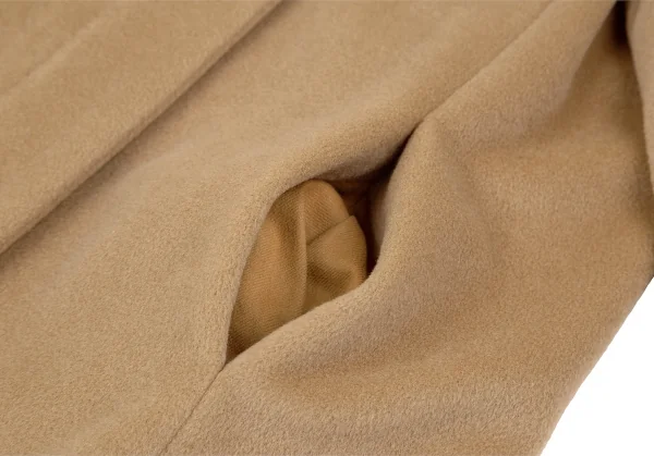 マックスマーラMax Mara ウールカシミヤスタンドカラーコート キャメル36 K-117626_009