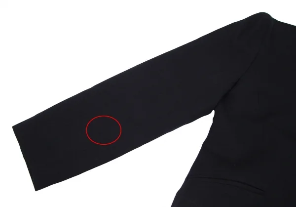 フォクシーFOXEY 金ボタンウールノーカラージャケット 紺42 K-117635_008