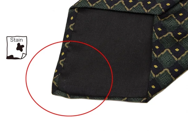 ヒューゴボスHUGO BOSS シルクブロックチェックプリントネクタイ 緑黒 K-117645_007