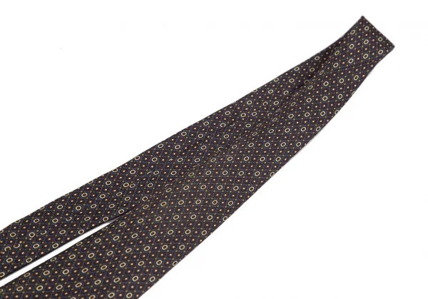 ポールスミス コレクション Paul Smith COLLECTION シルクリングプリントネクタイ 茶 K-117646_003