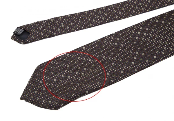 ポールスミス コレクション Paul Smith COLLECTION シルクリングプリントネクタイ 茶 K-117646_004