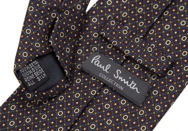 ポールスミス コレクション Paul Smith COLLECTION シルクリングプリントネクタイ 茶 K-117646_009
