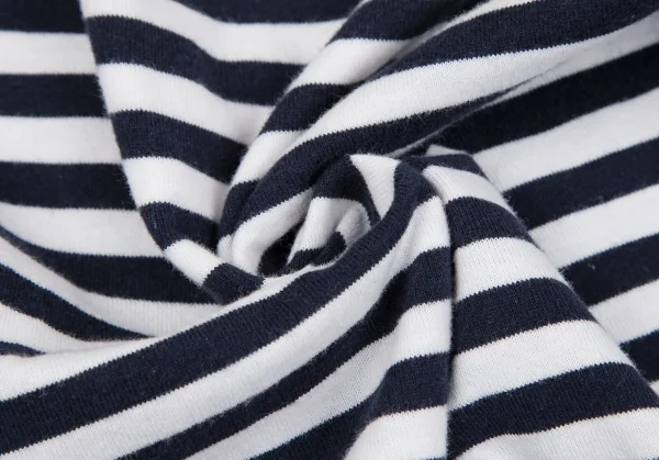 コムデギャルソンCOMME des GARCONS グラフィックプリントボーダーカットソー 紺白SS K-117678_013