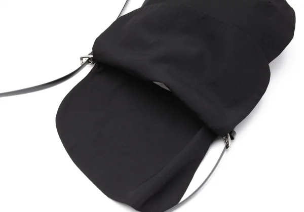 ヨウジヤマモト ファムYohji Yamamoto FEMME ウールギャバフラップショルダーバッグ 黒 K-117694_010