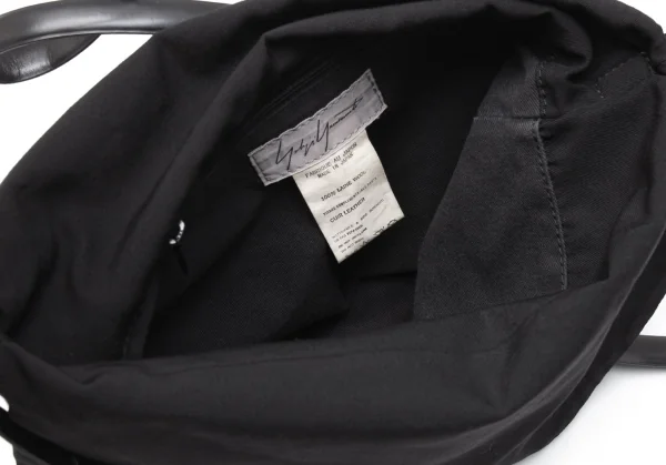 ヨウジヤマモト ファムYohji Yamamoto FEMME ウールギャバフラップショルダーバッグ 黒 K-117694_011