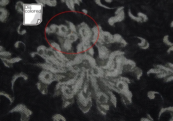 ヨウジヤマモト ファムYohji Yamamoto FEMMEダマスクプリントメッシュTシャツ 黒M K-117698_010