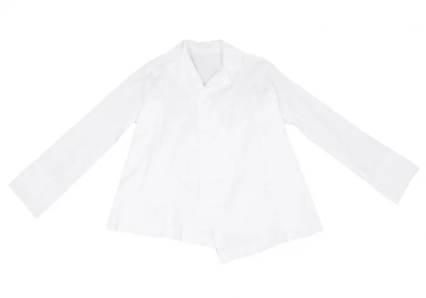 ヨウジヤマモト ファムYohji Yamamoto FEMMEデザインピンタックラップシャツ 白M K-117701_002