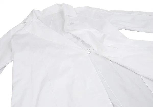 ヨウジヤマモト ファムYohji Yamamoto FEMMEデザインピンタックラップシャツ 白M K-117701_008