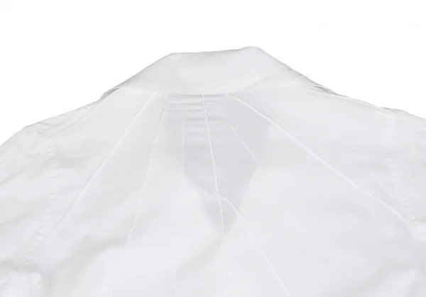ヨウジヤマモト ファムYohji Yamamoto FEMMEデザインピンタックラップシャツ 白M K-117701_015