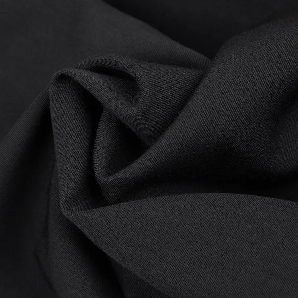 ヨウジヤマモト ファムYohji Yamamoto FEMME ウールギャバツータックワイドパンツ 黒XS K-117707_009