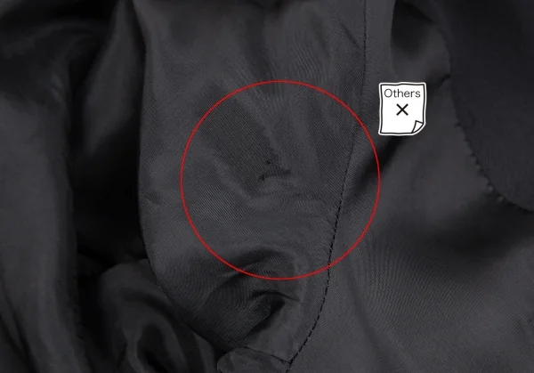 ヨウジヤマモト ファムYohji Yamamoto FEMME ウールギャバアシンメトリージャケットセットアップスーツ 黒XS K-117708_007