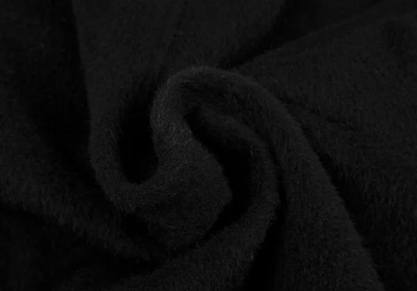 ヨウジヤマモト プールオムYohji Yamamoto POUR HOMMEシャギーウールチャイナボタンコート 黒M K-117716_011