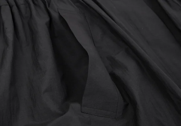 リムアークRIM.ARK ウエストシャーリングナイロンコットンフーディーコート 黒Free K-117719_011